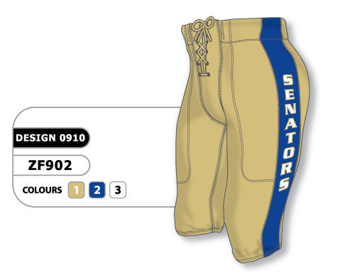 Athletic Knit Custom Sublimated Football Pant Design 0910 (ZF902-0910)